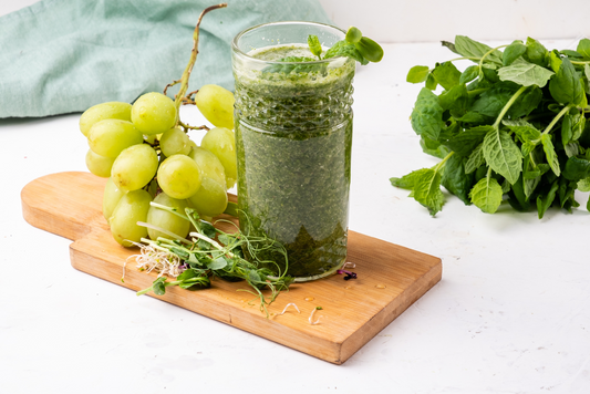 Microgreens protein smoothie.