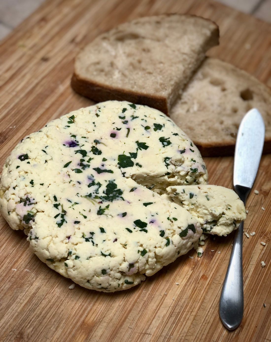 Farmer’s Cheese with Chives and Radish Microgreens