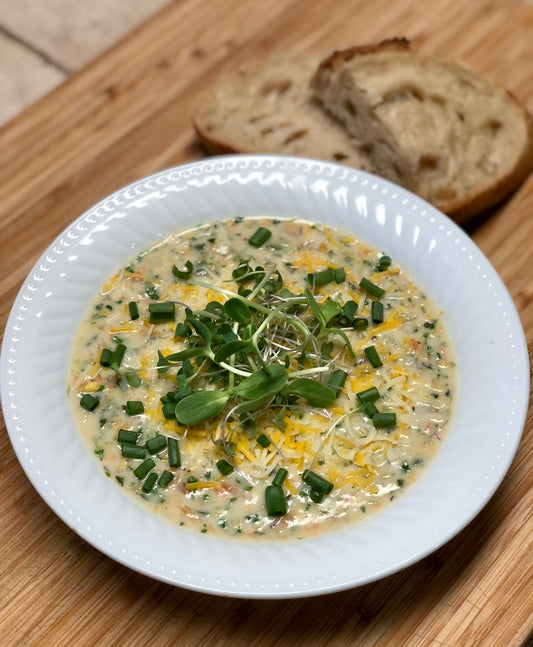 Cream of Microgreen Soup: A Nutritious Twist on Cheesy Broccoli Soup